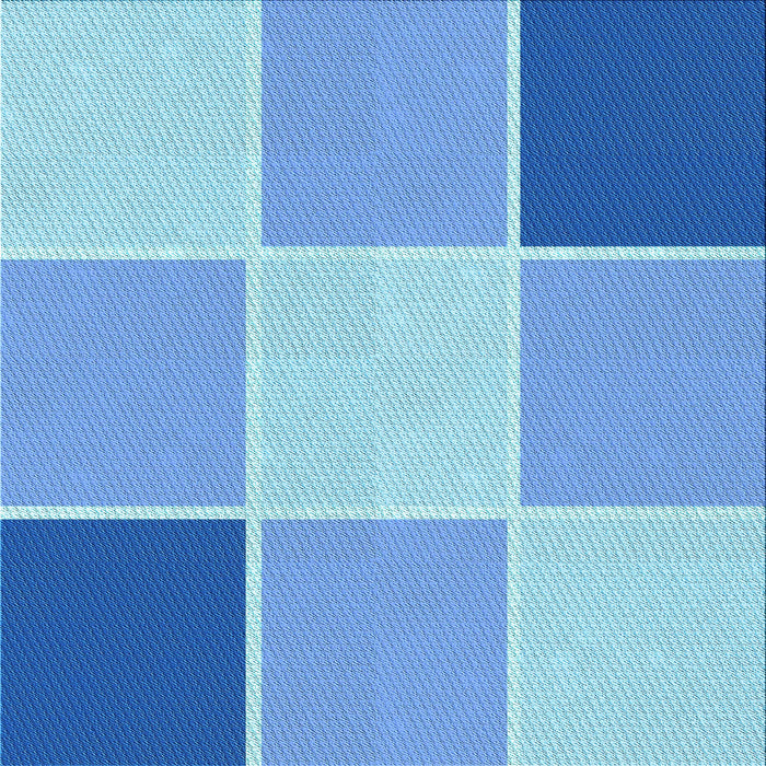 Round Patterned Neon Blue Rug, pat1448lblu