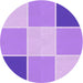 Square Patterned Pastel Purple Pink Rug, pat1448pur