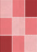 Patterned Pastel Pink Rug, pat1448rd