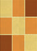 Patterned Orange Red Orange Rug, pat1448yw