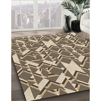 Patterned Coffee Brown Rug, pat1449brn