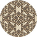 Square Machine Washable Transitional Coffee Brown Rug in a Living Room, wshpat1449brn