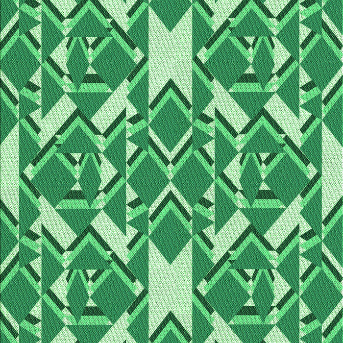 Machine Washable Transitional Jade Green Rug, wshpat1449grn