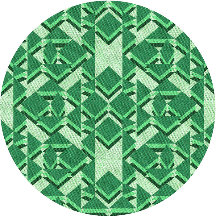 Square Machine Washable Transitional Jade Green Rug in a Living Room, wshpat1449grn