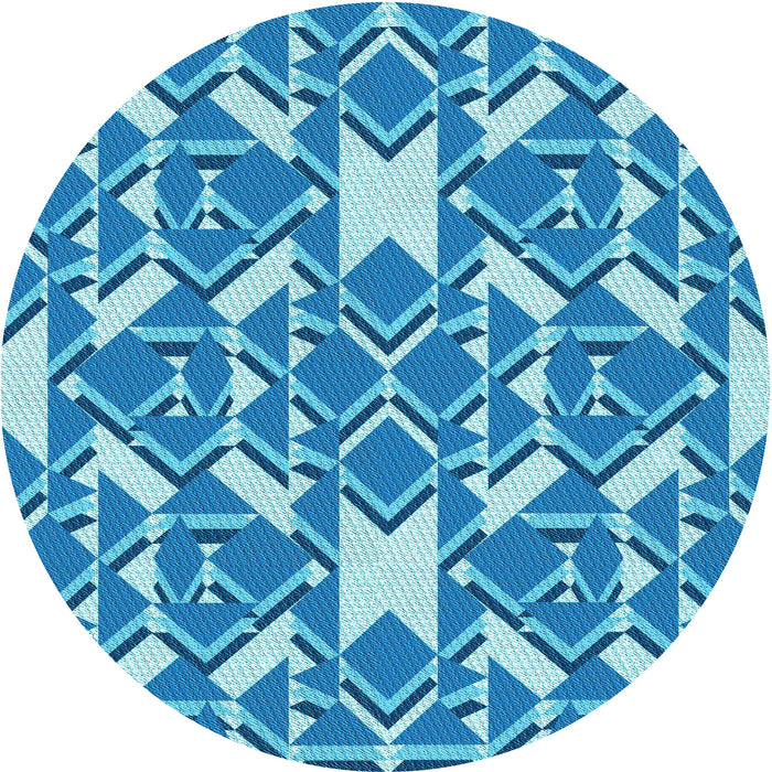 Square Machine Washable Transitional Blue Rug in a Living Room, wshpat1449lblu