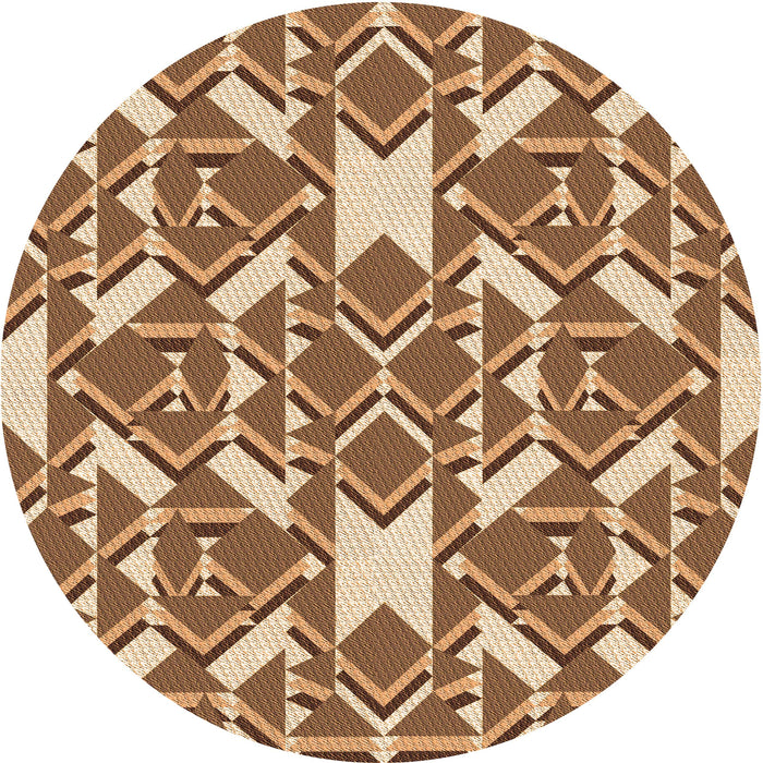 Square Machine Washable Transitional Saddle Brown Rug in a Living Room, wshpat1449org