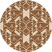 Square Machine Washable Transitional Saddle Brown Rug in a Living Room, wshpat1449org