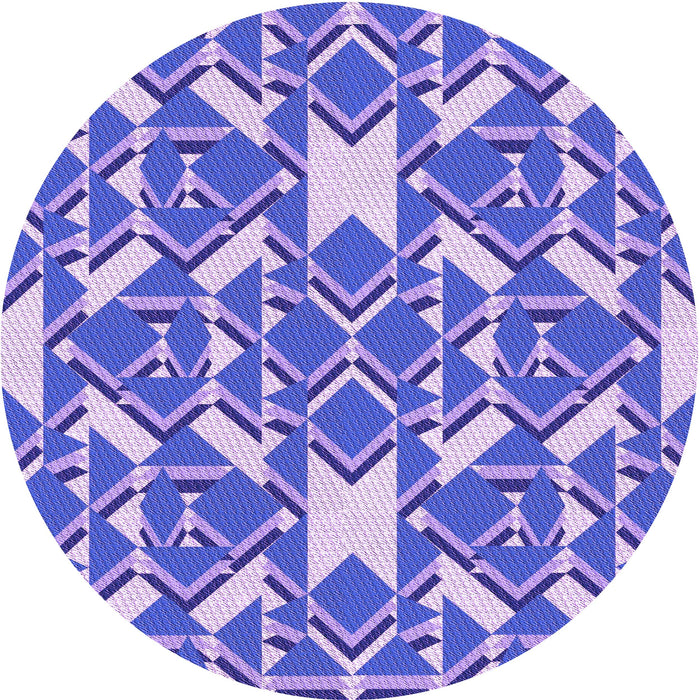 Square Patterned Bright Lilac Purple Rug, pat1449pur