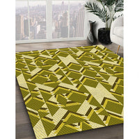 Patterned Oak Brown Rug, pat1449yw