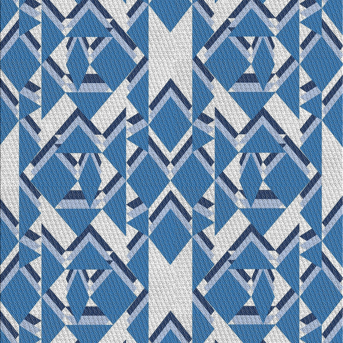 Patterned Jeans Blue Novelty Rug, pat1449