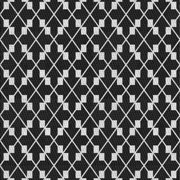 Patterned Dark Gray Novelty Rug, pat144