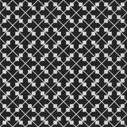Square Patterned Dark Gray Novelty Rug, pat144