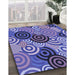 Machine Washable Transitional Purple Mimosa Purple Rug in a Family Room, wshpat145blu