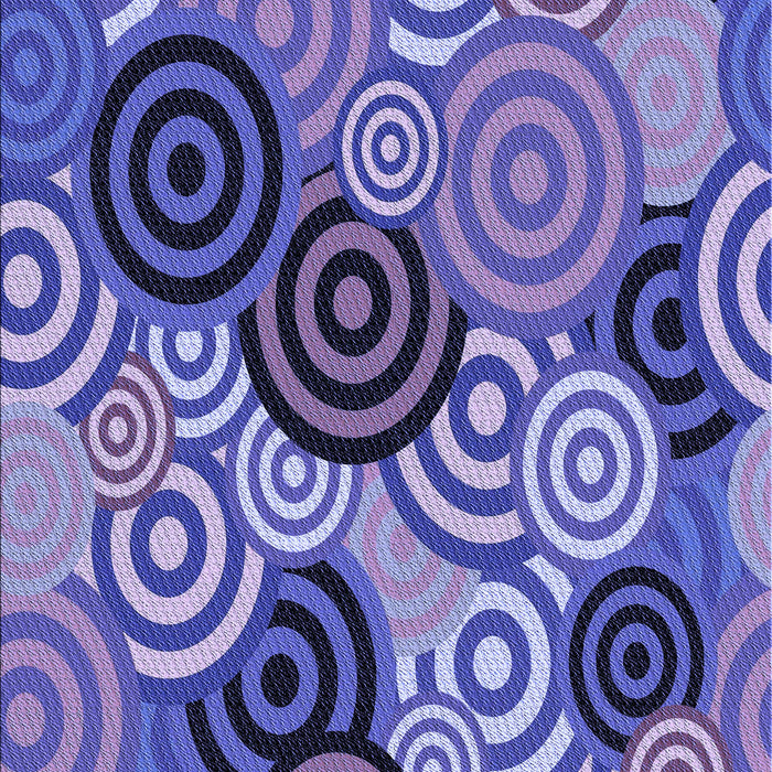 Machine Washable Transitional Purple Mimosa Purple Rug, wshpat145blu