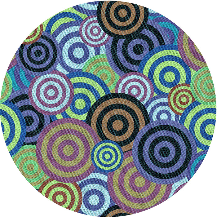 Square Machine Washable Transitional Purple Haze Purple Rug in a Living Room, wshpat145lblu