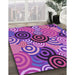 Machine Washable Transitional Purple Rug in a Family Room, wshpat145pur