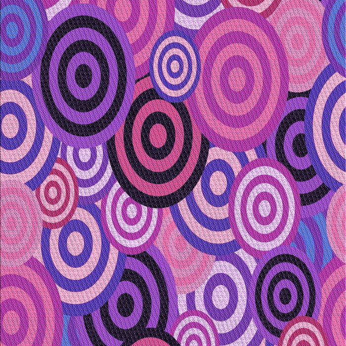 Machine Washable Transitional Purple Rug, wshpat145pur