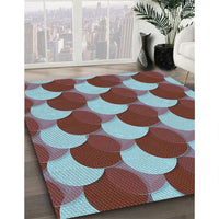 Patterned Blue Rug, pat1450lblu