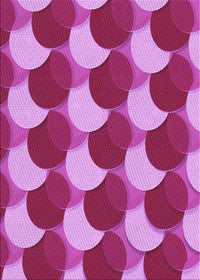 Machine Washable Transitional Purple Rug, wshpat1450pur