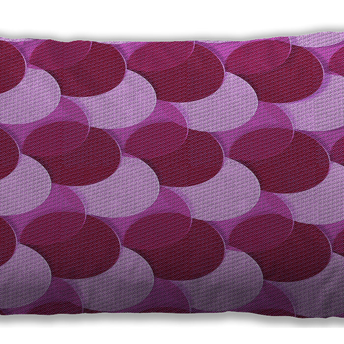 Patterned Rectangular Purple Lumbar Throw Pillow, 13 inch by 19 inch, lbpat1450pur