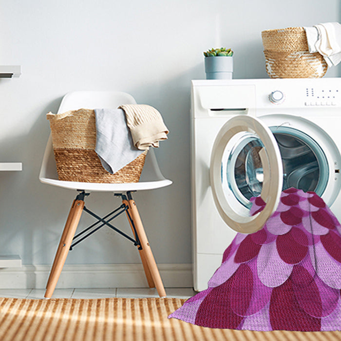 Machine Washable Transitional Purple Rug in a Washing Machine, wshpat1450pur