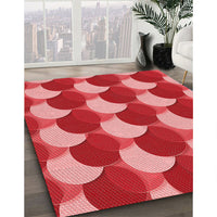 Patterned Red Rug, pat1450rd