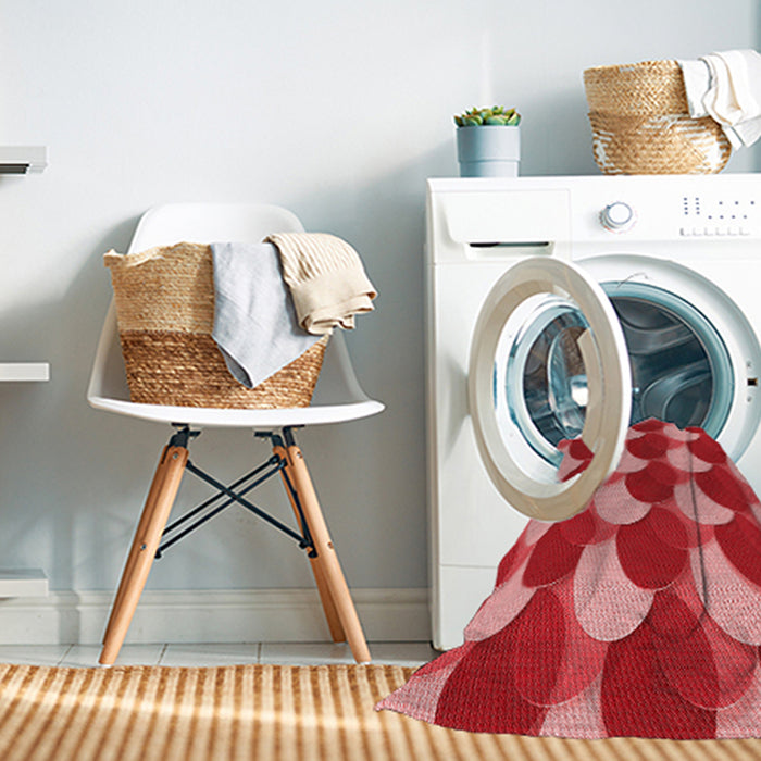 Machine Washable Transitional Red Rug in a Washing Machine, wshpat1450rd