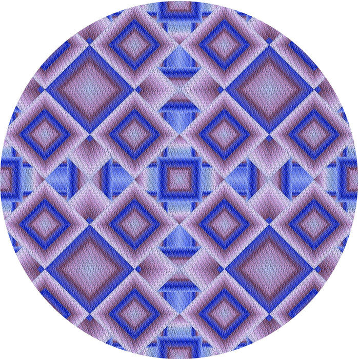 Square Patterned Amethyst Purple Rug, pat1451blu
