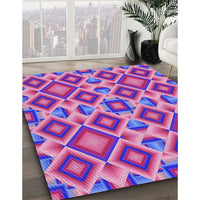 Patterned Orchid Purple Rug, pat1451pur