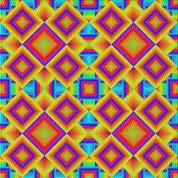 Square Patterned Burnt Pink Modern Rug, pat1451