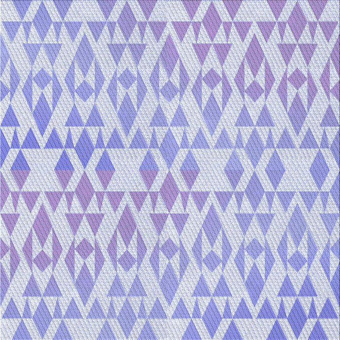 Round Patterned Blue Rug, pat1452blu