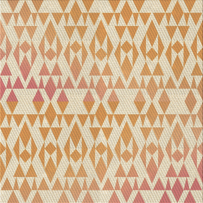 Round Patterned Khaki Gold Rug, pat1452brn