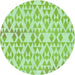 Square Machine Washable Transitional Light Green Rug in a Living Room, wshpat1452grn