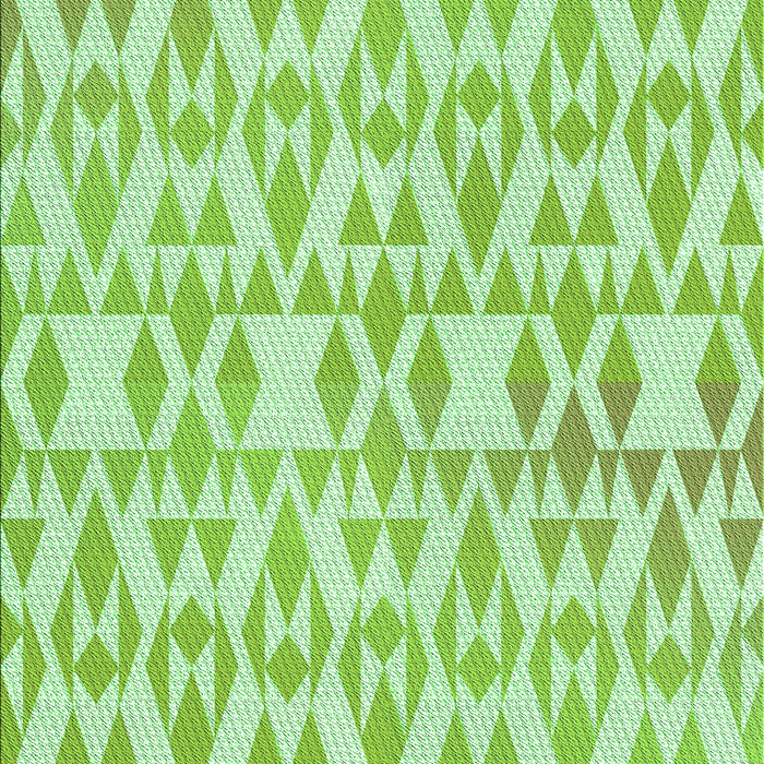 Machine Washable Transitional Light Green Rug, wshpat1452grn