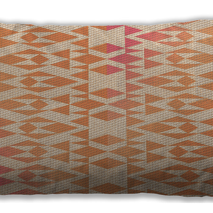 Patterned Rectangular Khaki Gold Lumbar Throw Pillow, 13 inch by 19 inch, lbpat1452org