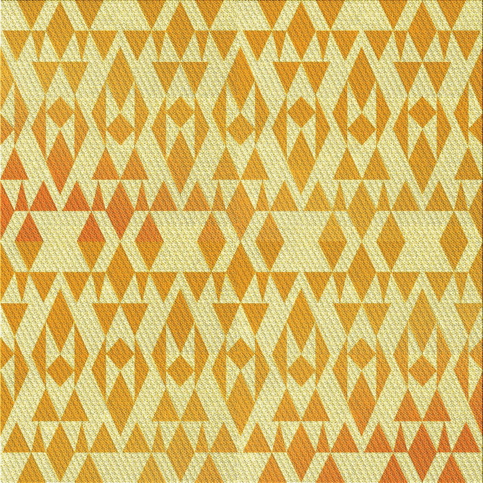 Round Patterned Dark Orange Rug, pat1452yw
