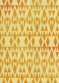 Machine Washable Transitional Dark Orange Rug, wshpat1452yw