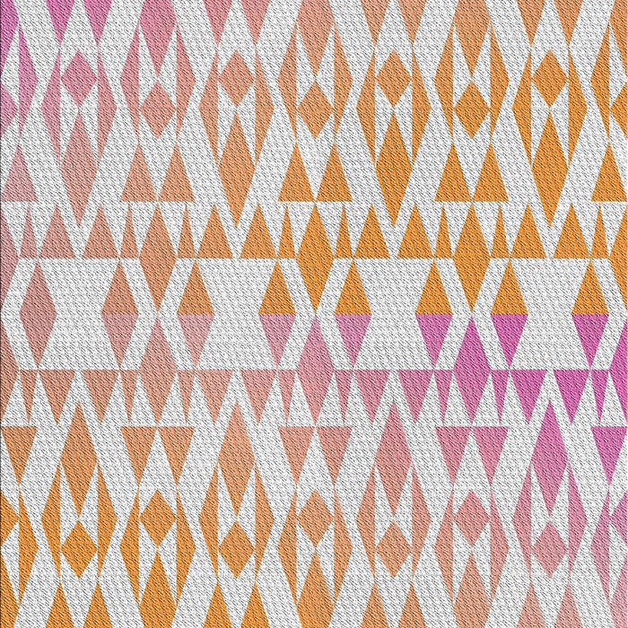 Patterned Copper Red Pink Novelty Rug, pat1452