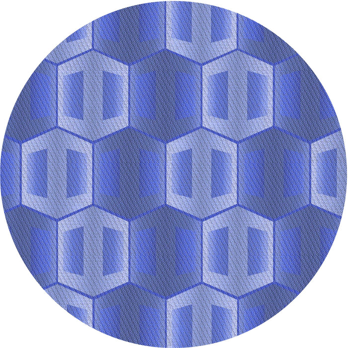 Square Patterned Sky Blue Rug, pat1453blu