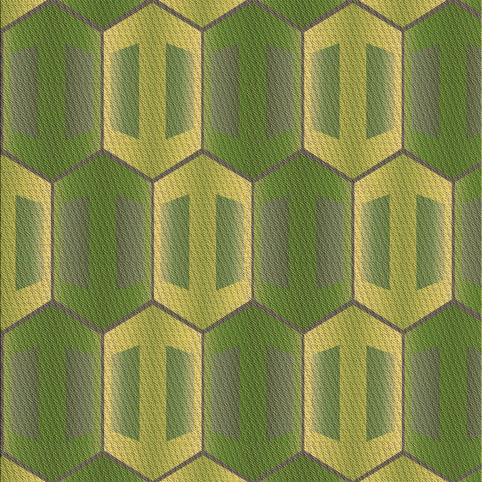 Patterned Fern Green Rug, pat1453brn