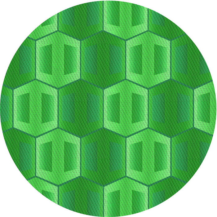 Square Patterned Lime Green Rug, pat1453grn