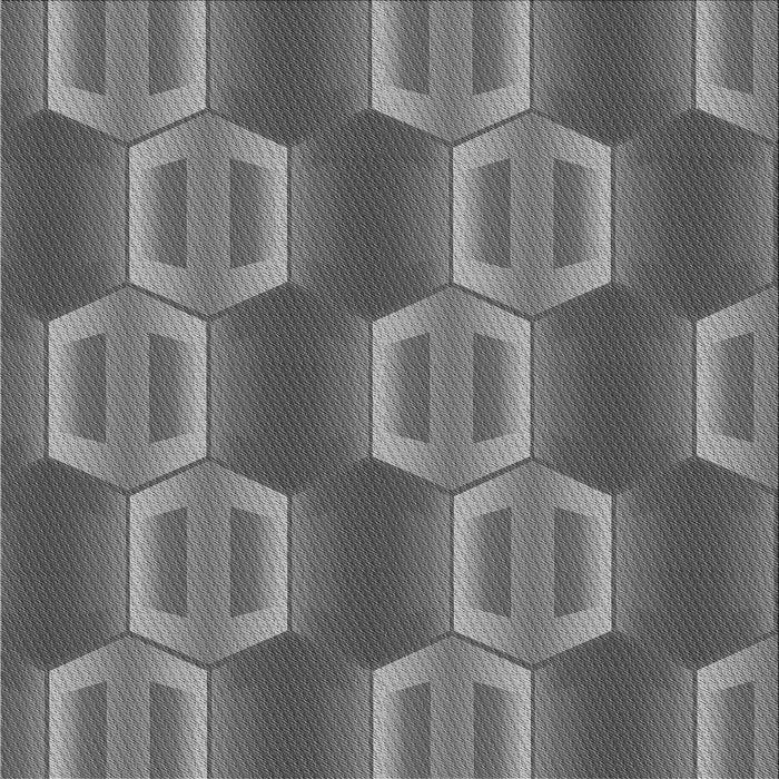 Round Patterned Gunmetal Gray Rug, pat1453gry