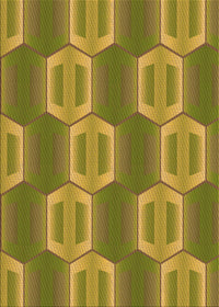 Machine Washable Transitional Dark Yellow Green Rug, wshpat1453org