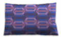 Patterned Rectangular Slate Blue Lumbar Throw Pillow, 13 inch by 19 inch, lbpat1453pur