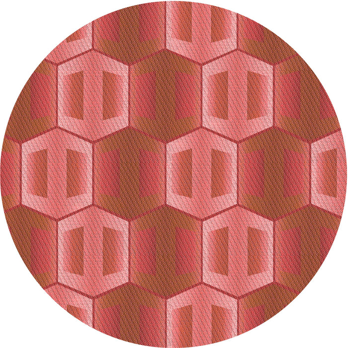 Square Machine Washable Transitional Tomato Red Rug in a Living Room, wshpat1453rd