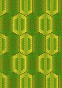 Machine Washable Transitional Pistachio Green Rug, wshpat1453yw