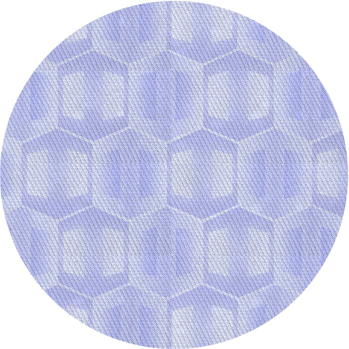 Square Patterned Blue Rug, pat1454blu