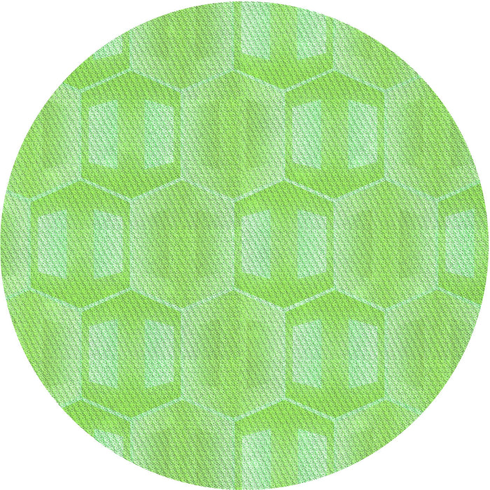 Square Machine Washable Transitional Green Rug in a Living Room, wshpat1454grn