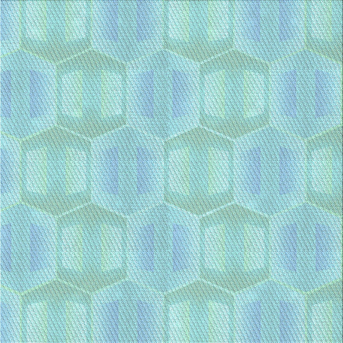 Round Patterned Blue Rug, pat1454lblu