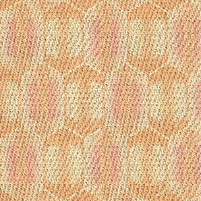 Patterned Orange Rug, pat1454org